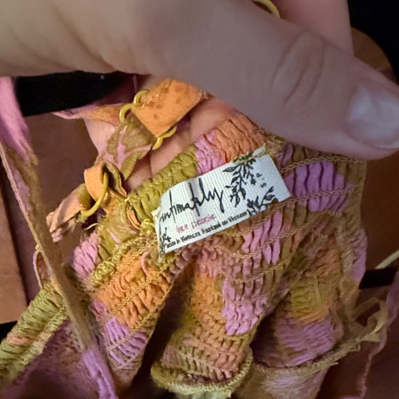 Floral Pink and Yellow Maxi Dress Free People - Picture 2 of 6